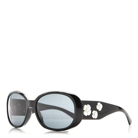 CHANEL Camellia CC Sunglasses 5113 Black 